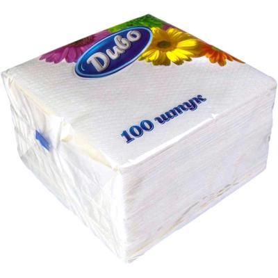 Салфетки столовые Диво 1-слойные белые 100 шт (сп.дв24х25/100) - Топ Продаж! | Зображення 1