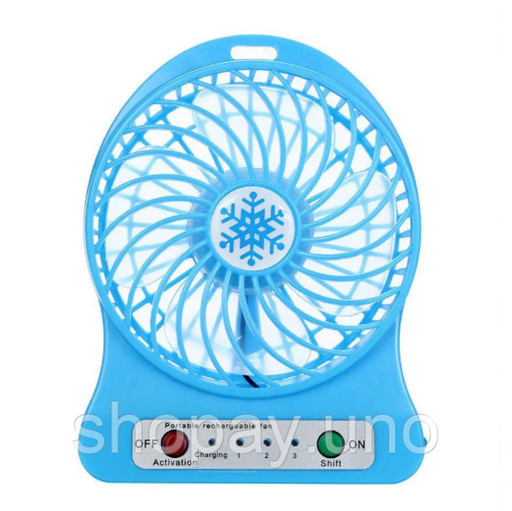 Міні вентилятор mini fan з акумулятором | Зображення 4