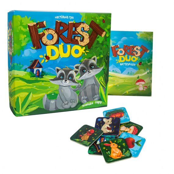 Настільна гра-мемо "Forest Duo" 30867 інструкція 64 фішки | Зображення 1