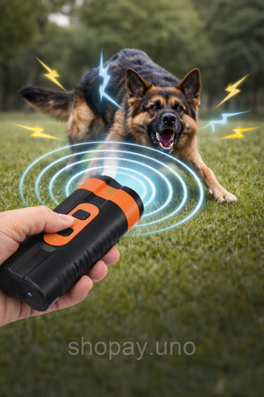 Мощный отпугиватель Anti Dog Bark антилай с фонариком Type-C / Портативный ультразвуковой отпугиватель собак | Зображення 3