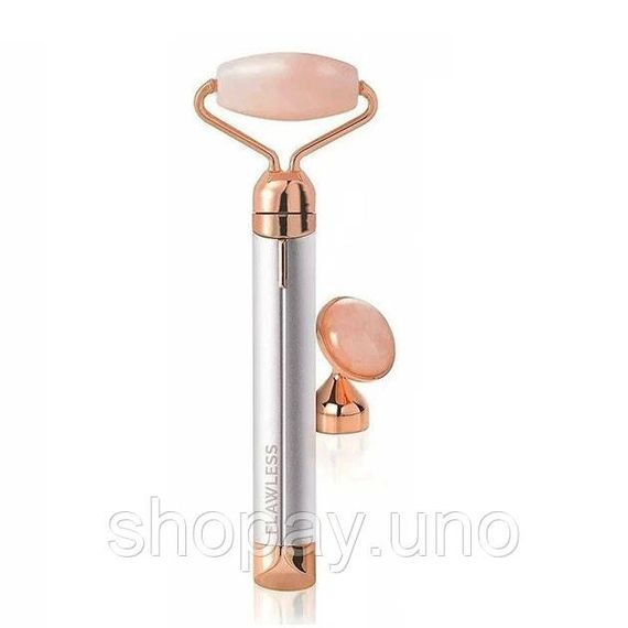 Масажер ролик електричний для особи Facial Roller Massager. Колір бежевий NX-65 | Зображення 4
