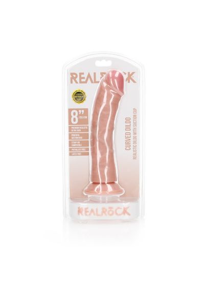 Фалоімітатор Curved Realistic Dildo with Suction Cup - 8/ 20,5 cm Sex Aura | Зображення 7