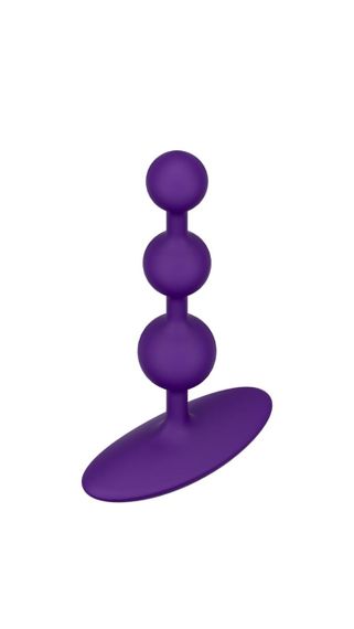 Анальне намисто Romp Amp Dark Purple, силікон, макс. діаметр 2,6 см Sex Aura | Зображення 1