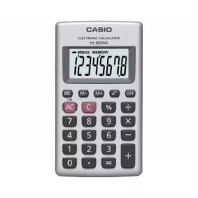 Калькулятор Casio HL-820VA-W-EP, серебряный (CALC-CAS-HL-820VA-W)