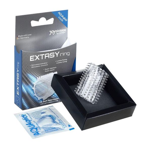 Насадка на пеніс Joy Division Extasy Ring з вусиками, прозора, 4.5 х 2.1 см Sex Aura | Зображення 3