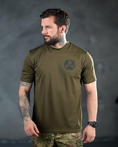 Тактична потоотводна футболка Ні Жалю Ні Страху oliva ПП4694 | Зображення 1