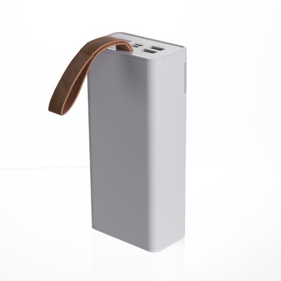 Повербанк 30000 mAh зі швидким заряджанням і ліхтариком 22.5 Вт powerbank заряджання для телефона ґаджетів Білий HP-N50 | Зображення 2