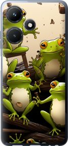 Чехол на Infinix Hot 30i Жабки "5656u-3045-17620"