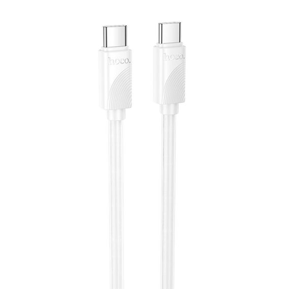 Дата кабель Hoco X114 Energy Type-C to Type-C 60W (1m) White