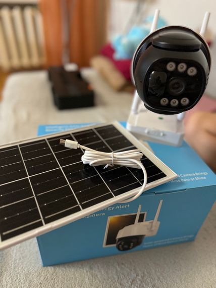 Поворотна погодозахисна сонячна камера безпеки 4G solar cam 1080P | Зображення 7
