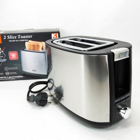 Тостер съемный поддон для крошек RAF, Бюджетный тостер на кухню хороший в подарок NP-94 | Зображення 8
