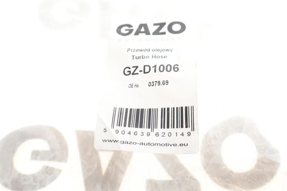 Трубка подачи масла к турбине Citroen Berlingo Jumpy Peugeot Expert Partner 1.6 HDi 05- GZ-D1006 | Зображення 9