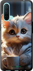 Чохол на OnePlus Nord CE Білий кіт "5646b-2382-2448"