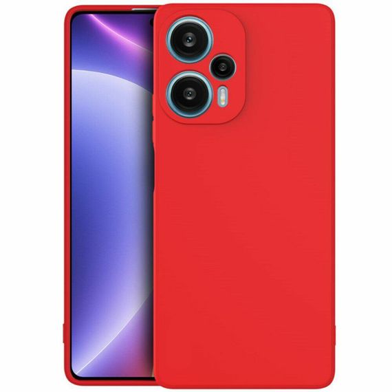Чохол Candy Silicone для Poco F5 колір Червоний | Зображення 2