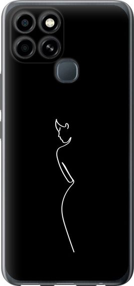 Чехол на Infinix Smart 6 Силуэт1 "4590u-2758-17620"