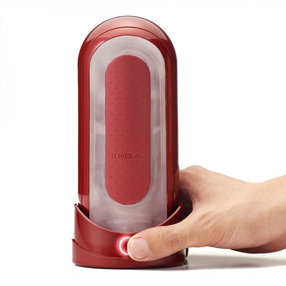 Ексклюзивний набір Мастурбатор з нагріванням FLIP 0(ZERO) RED & WARMER SET Sex Aura | Зображення 1