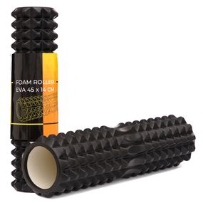 Масажний ролик Cornix EVA 45 x 14 см (валик, ролер) XR-0334 Black