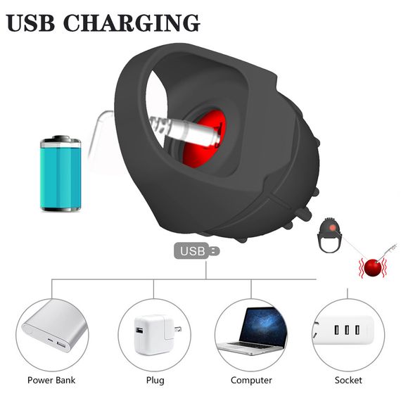 Насадка на палец "Magic ring", 10 режимов вибрации sexstyle | Зображення 3