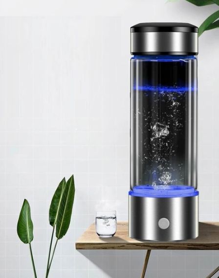 Стеклянная ионизационная бутылка для электролиза воды с USB-зарядкой Портативный генератор водородной воды 450
