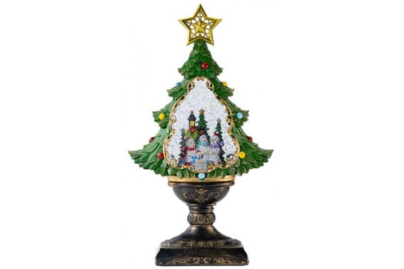 Новорічний сніжний світильник-декор Ялинка XHF-8002 (47455-XHF-8002_1083) | Зображення 2