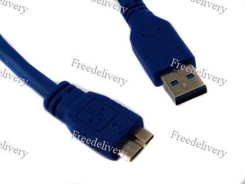 USB 3.0 Micro-B дата кабель, 1.5м, прочный, синий | Зображення 1