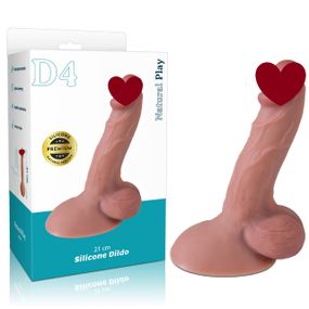 Фаллоимитатор - Erospace Natural Play Silicone Dildo D4, 21 см sexstyle