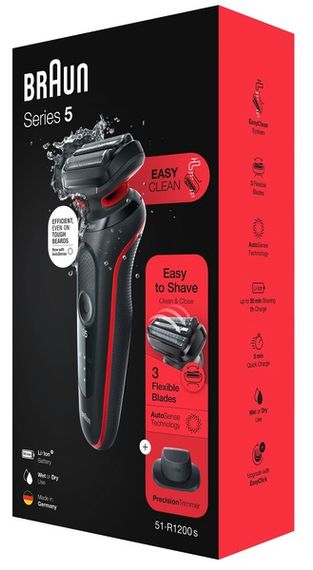 Електробритва Braun Series 5 51-R1200 Black/Red | Зображення 6