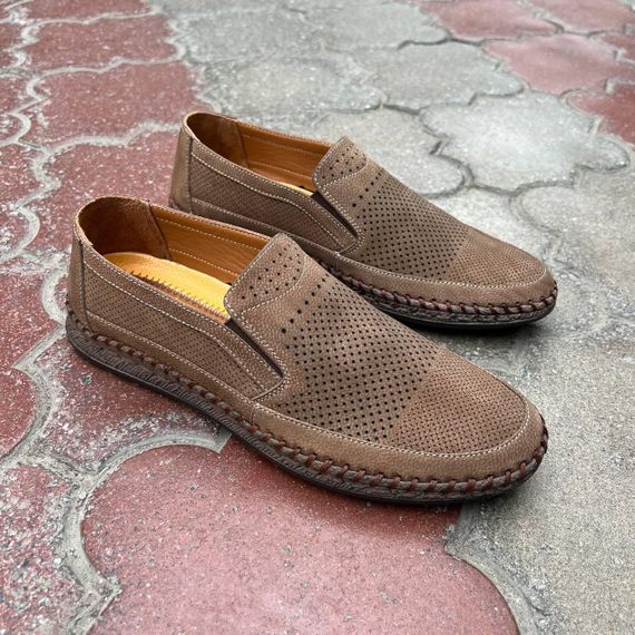 Турецкие мокасины коричневого цвета 40 размер | Зображення 4