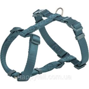 Анатомическая шлея для собак Trixie Premium H-harness регулируемая XS–S 30–44 см Темно-бирюзовая