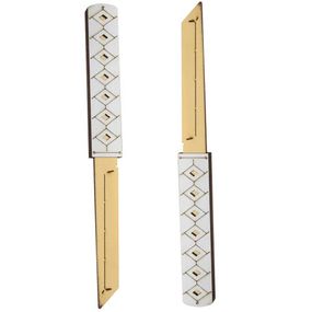 Сувенірні ножі "DOUBLE TANTO SILVER", дерево