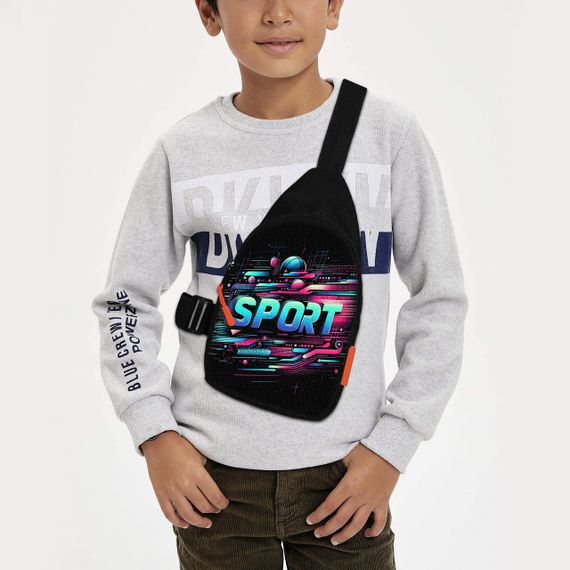 Сумка через плече дитяча Sport 29х17 см сумка слінг для хлопчика (02005)