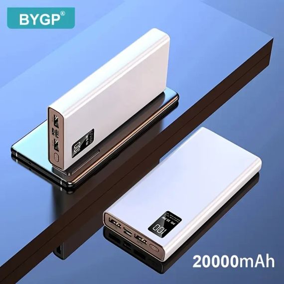 BYGP Power Bank 20000 mAh PD 20W – ультракомпактний зовнішній акумулятор з USB-C та швидкою зарядкою | Зображення 2