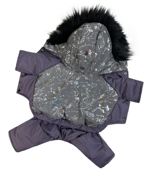 Зимовий комбінезон з світловідбиваючої тканини ажур A-79 | Зображення 2