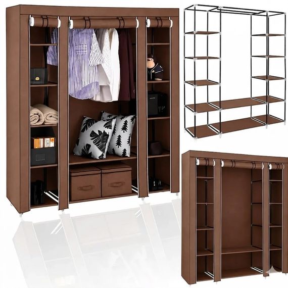 Тканевой шкаф HCX Storage Wardrobe 88130 Коричневый | Зображення 1