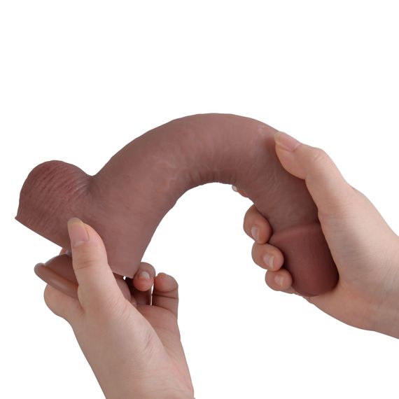 Фалоімітатор - Erospace Natural Play Silicone Dildo D3, 24 см | Зображення 7