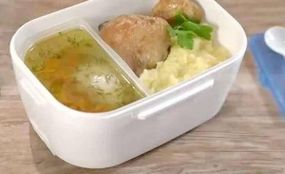 Ланч-бокс - контейнер з підігрівом 220В Зелений