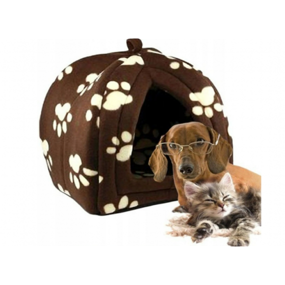 Мягкий домик для собак и кошек Pet Hut Brown