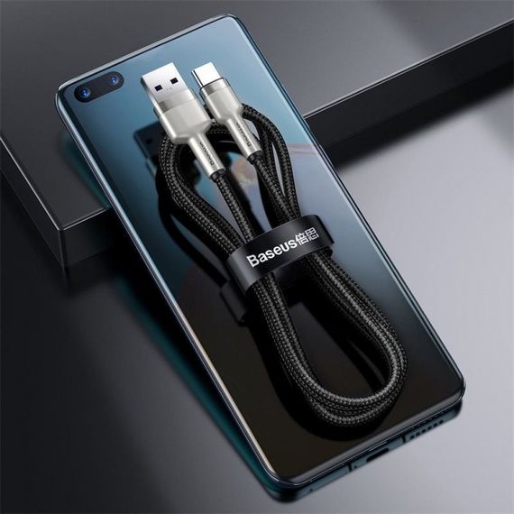 Кабель Baseus Cafule Metal Data Type-C 66W (1m) | Зображення 6