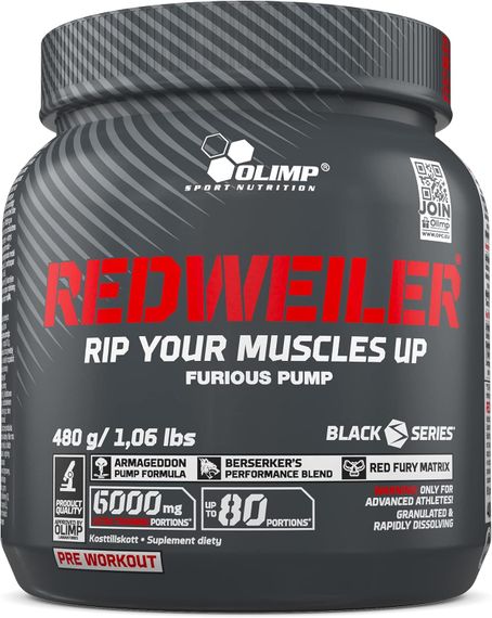 Предтренировочный комплекс Olimp RedWeiler 480 g (Lime)