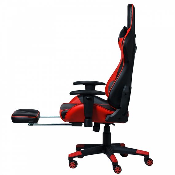 Кресло Goodwin Drive blackred с подставкой | Зображення 8