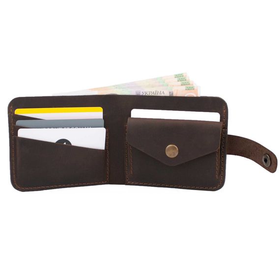 Кошелек mini redison Wally Brown кожаный | Зображення 4
