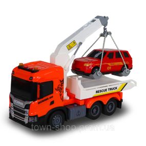 Игровой набор серии Big Truck – Эвакуатор Scania с машиной (свет, звук)