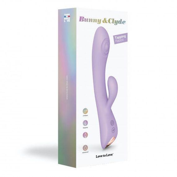 Вибратор-кролик с точечным массажем точки G - Love To Love Bunny&Clyde - Viva Mauve Sex Aura | Зображення 5