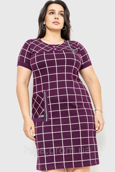 Платье повседневное цвет бордовый размер 5XL FA_007134 | Зображення 1