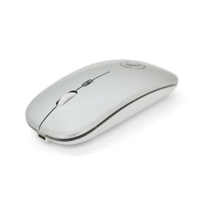 Миша бездротова  E-1300 Luminous, 4 кнопки, 800/1200/1600 DPI, 2.4Ghz 10м, Windows xp/Vista/Win7/8/10 Mac OS X, Rechargable, Silver, BOX, Q60
