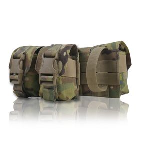 Тактический подсумок под 2 гранаты KIBORG Multicam