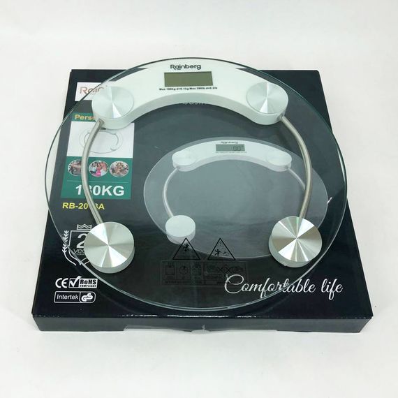 Электронные напольные весы Rainberg RB-2003A | Бытовые напольные весы | Весы напольные UA-812 180 кг | Зображення 2