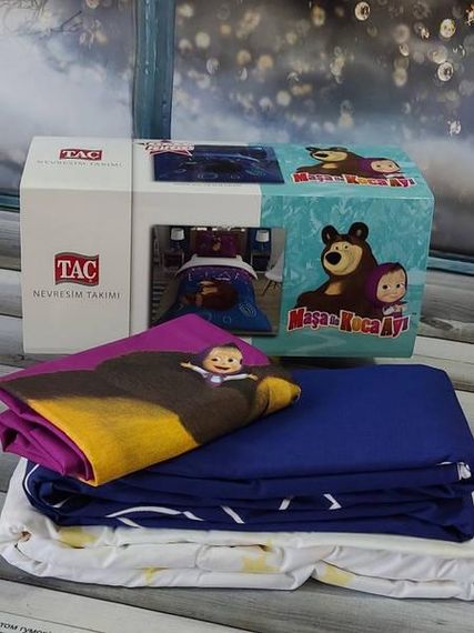 Постільна білизна дитяча TAC Masha Бавовна/Ранфорс Напівторний розмір
