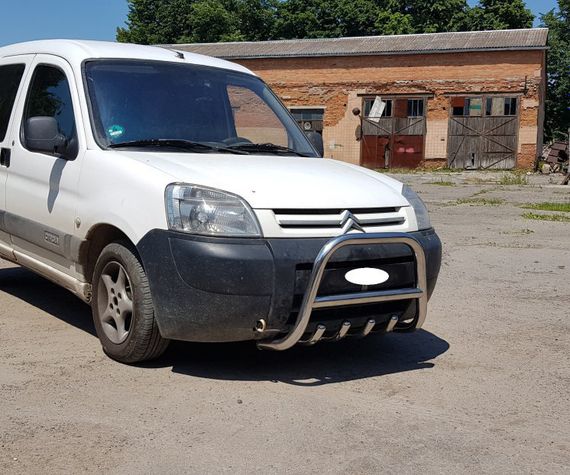 Кенгурятник WT003 нерж.) 50мм для Citroen Berlingo 1996-2008 гг | Зображення 3