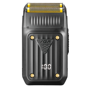 Електробритва чоловіча шейвер з подвійним лезом та LED-дисплеєм VGR V-363